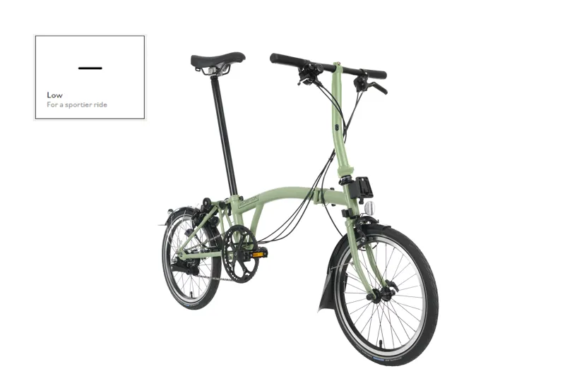 Brompton C Line Explore Folding Bike 2023 in Matcha Green-6